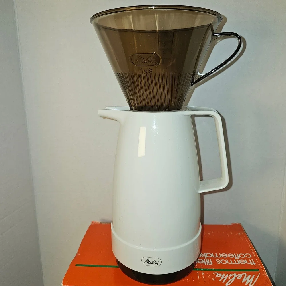 NOB‎ Melitta Thermos Filter Drip Coffeemaker 1x6 Cone TCM-6/6 West Germany 1983